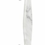 Deurgreep BOSCO LZ185 Gepolijst RVS/Marmer