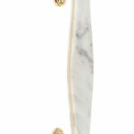 Deurgreep BOSCO LZ185 Messing Ongelakt/Marmer