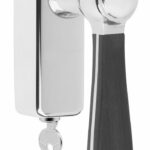 Draaikiepgarnituur BOSCO LZ100-DKLOCK Gepolijst RVS/Mat Zwart