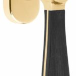 Draaikiepgarnituur BOSCO LZ100-DKO Messing Ongelakt/Mat Zwart