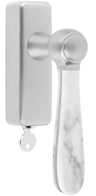 Draaikiepgarnituur BOSCO LZ100-DKLOCK Mat RVS/Marmer