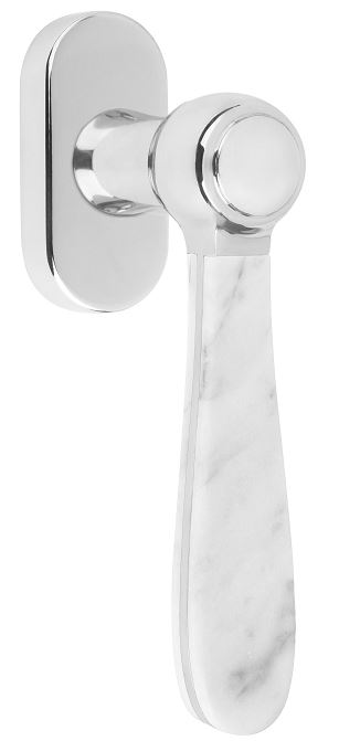 Draaikiepgarnituur BOSCO LZ100-DKO Gepolijst RVS/Marmer