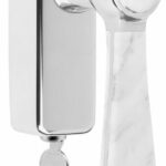 Draaikiepgarnituur BOSCO LZ100-DKLOCK Gepolijst RVS/Marmer