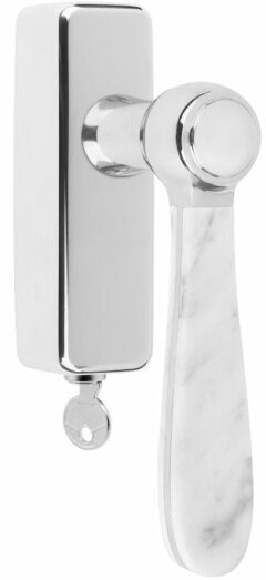 Draaikiepgarnituur BOSCO LZ100-DKLOCK Gepolijst RVS/Marmer