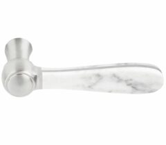 Gatdeel Deurkruk BOSCO LZ100-ZR-D zonder rozet Mat RVS/Marmer