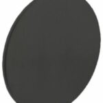 Afdek Rozet Renovatie Zelfklevend Rond Plat 55x2 mm RVS Zwart