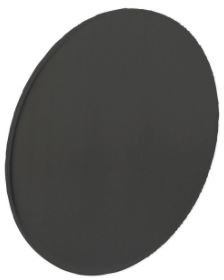 Afdek Rozet Renovatie Zelfklevend Rond Plat 55x2 mm RVS Zwart