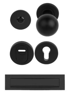 Voordeurset 501 SKG3 RVS Mat Zwart