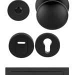 Voordeurset 80 SKG3 RVS Mat Zwart