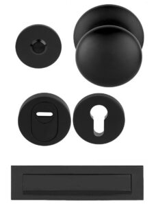 Voordeurset 80 SKG3 RVS Mat Zwart