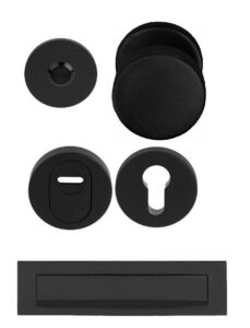 Voordeurset 51 SKG3 RVS Mat Zwart