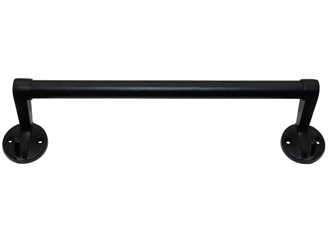 Handdoek Rek Met Haken 350 mm Mat Zwart