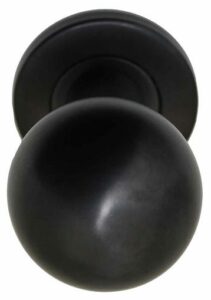 Voordeurknop BASIC LB501V Vast op Rozet PVD Gunmetal