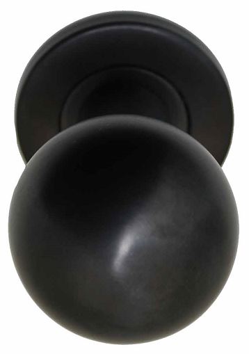 Voordeurknop BASIC LB501V Vast op Rozet PVD Gunmetal