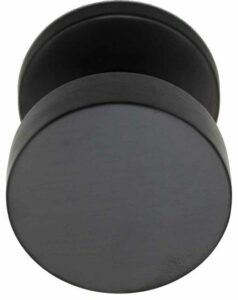 Voordeurknop BASIC LB503V Vast op Rozet PVD Gunmetal