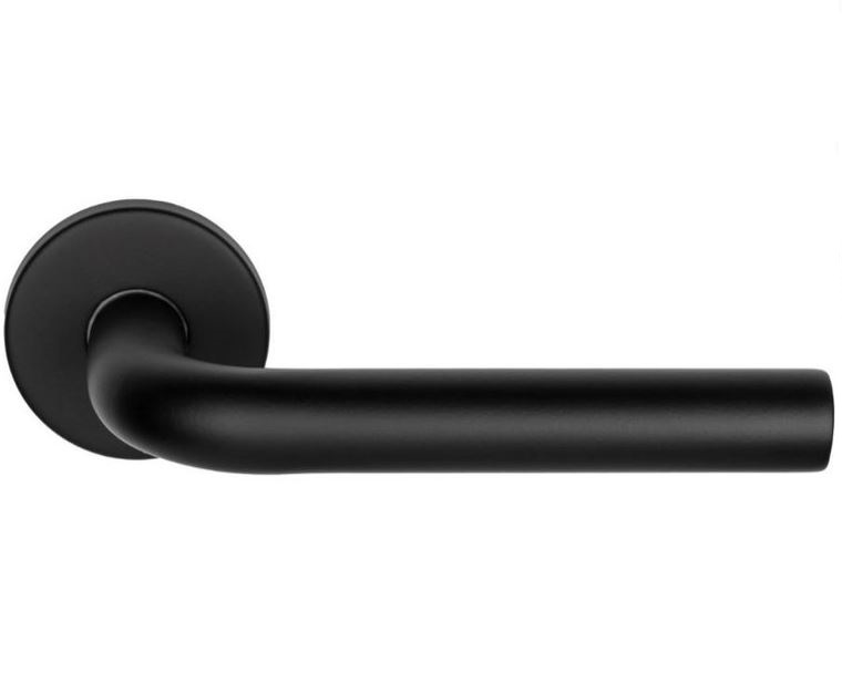 Deurkruk Tim Op Ronde Rozet Mat Zwart