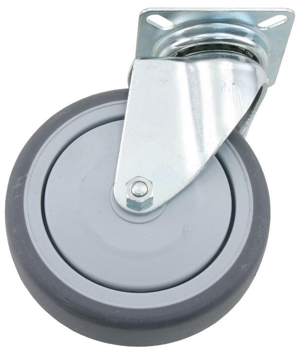 Zwenkwiel met bevestigingsplaat 75 mm