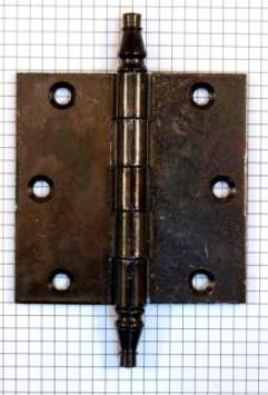 Deurscharnier 89 x 89 mm, ijzer zwart vaastoren