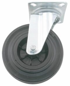 Transport Zwenkwiel met bevestigingsplaat 125 mm