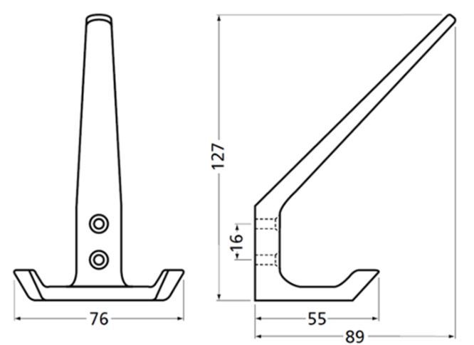 Starx Hoed en Jashaak Recht Dubbel aluminium F1 - Afbeelding 2
