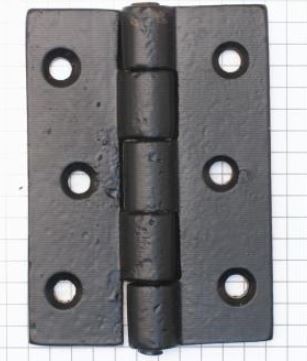 Scharnier 76 x 55 mm ijzer zwart
