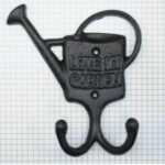 Tuinhaak gieter ijzer zwart 125 x 140 mm