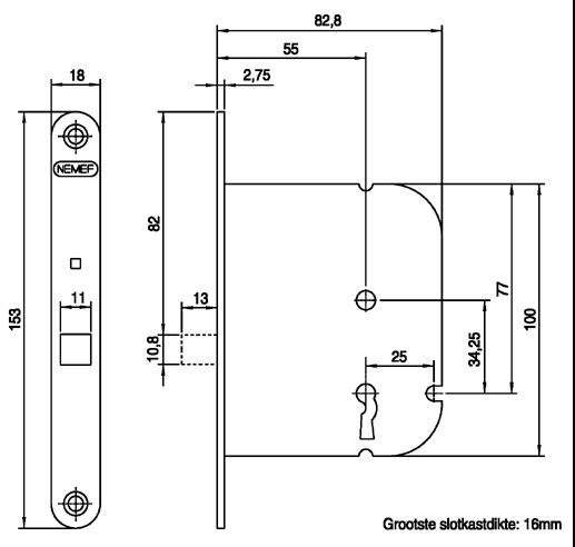Nemef kastslot 1436 - Afbeelding 2