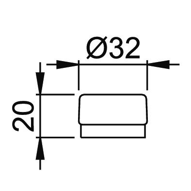 Hoppe deurstopper Wandmontage rvs - Afbeelding 2