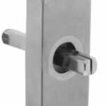 Raamkruk basisplaat Rechthoekig hals Ø16mm RVS