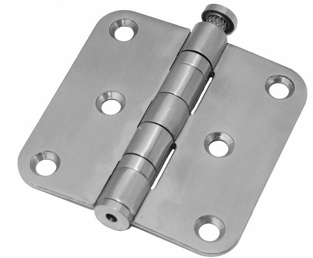 Kogellagerscharnier afgerond 76x76x2,5 RVS