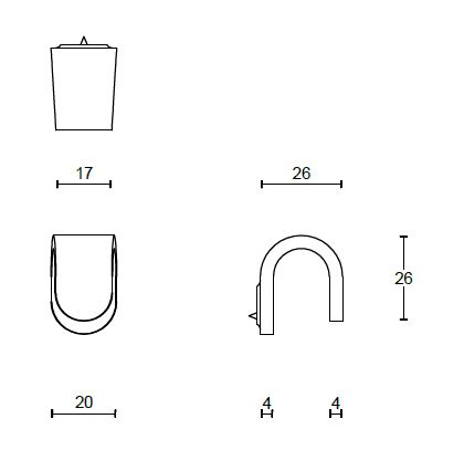 Meubelknop FOLD TB20M mat rvs - Afbeelding 2