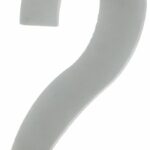 Huisnummer 2 130 mm RVS