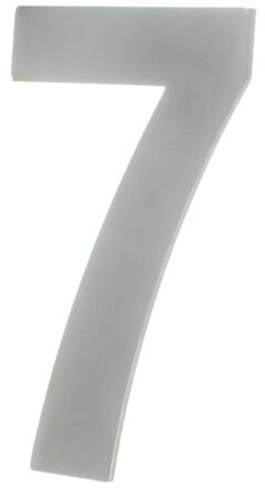 Huisnummer 7 130 mm RVS