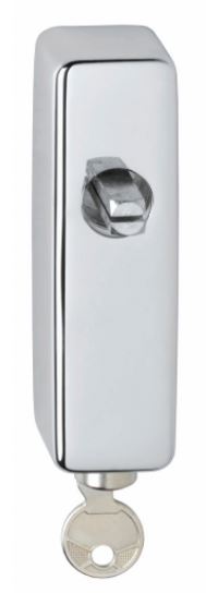 Raamkruk basisplaat Afsluitbaar hals Ø18mm Chroom