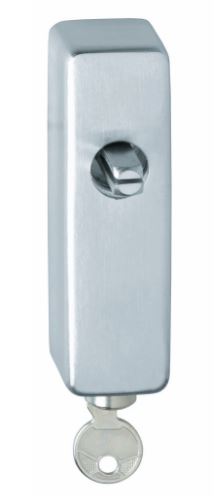 Raamkruk basisplaat afsluitbaar hals Ø18mm Chroom mat