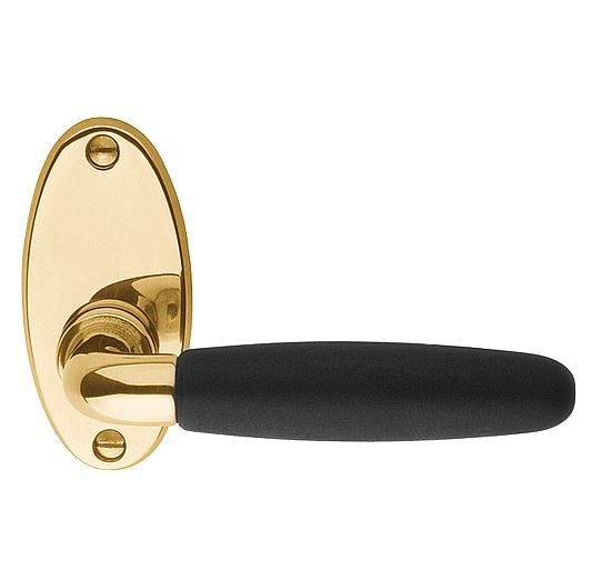 Deurkruk Timeless 1931MRO Messing Ongelakt/Ebbenhout