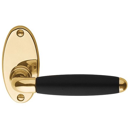 Deurkruk Timeless 1932MRO Messing Ongelakt/Ebbenhout