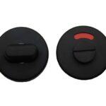 WC-Sluiting 8 mm Rond verdekt Mat Zwart