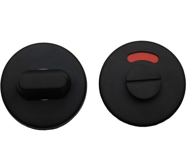 WC-Sluiting 8 mm Rond verdekt Mat Zwart