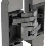 Scharnier Fiberglas 130x30 mm Binnenwerk Verzinkt - Vernikkelde Afdekkappen