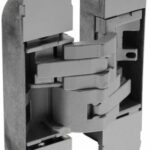 Scharnier Zamak 130x30 mm Binnenwerk Grijs Gelakt - Grijs Gelakte Afdekkappen