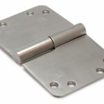 SKG3 Kogelstift paumelle Ronde hoek 150x89 mm Rechts RVS