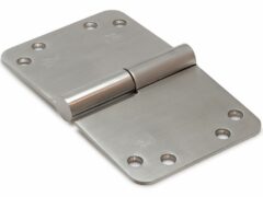 SKG3 Kogelstift paumelle Ronde hoek 150x89 mm Links RVS