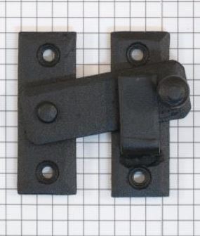 Overslag-sluiting ijzer zwart