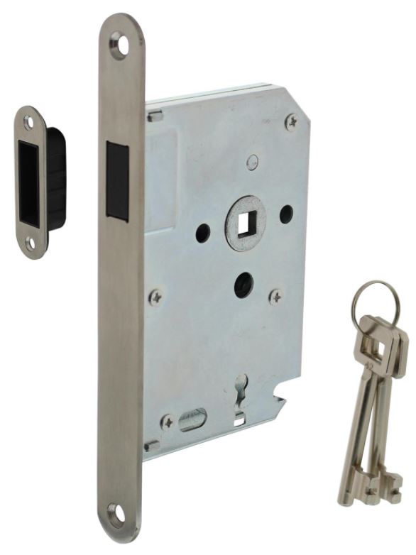 Intersteel Magneet Klavier Dag en Nachtslot Met RVS Voorplaat 20X175 mm