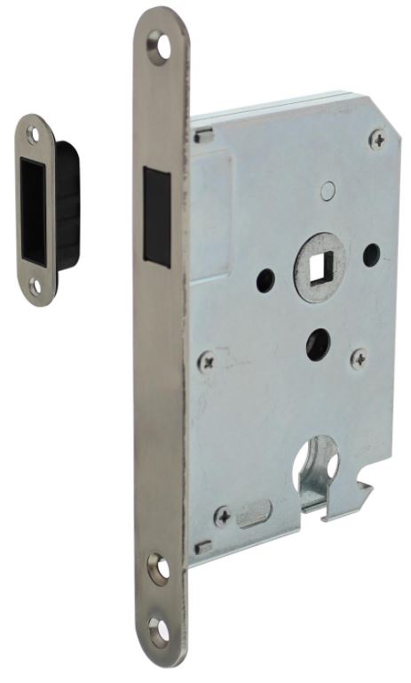 Intersteel Magneet Cilinder Dag en Nachtslot PC55 Met RVS Voorplaat 20X175 mm