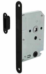 Intersteel Magneet Badkamer/Toilet slot 63/8mm Met Zwarte Voorplaat 20X175 mm