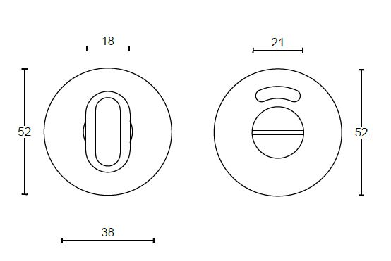 Toiletgarnituur BASICS LBWC50 mat zwart - Afbeelding 2