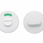 WC-Sluiting 8 mm Rond verdekt Mat Wit