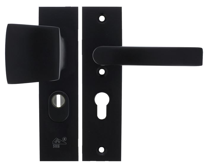 Starx veiligheidsbeslag kortschild PC55 SKG3 met kerntrekbeveiliging greep/kruk Zwart